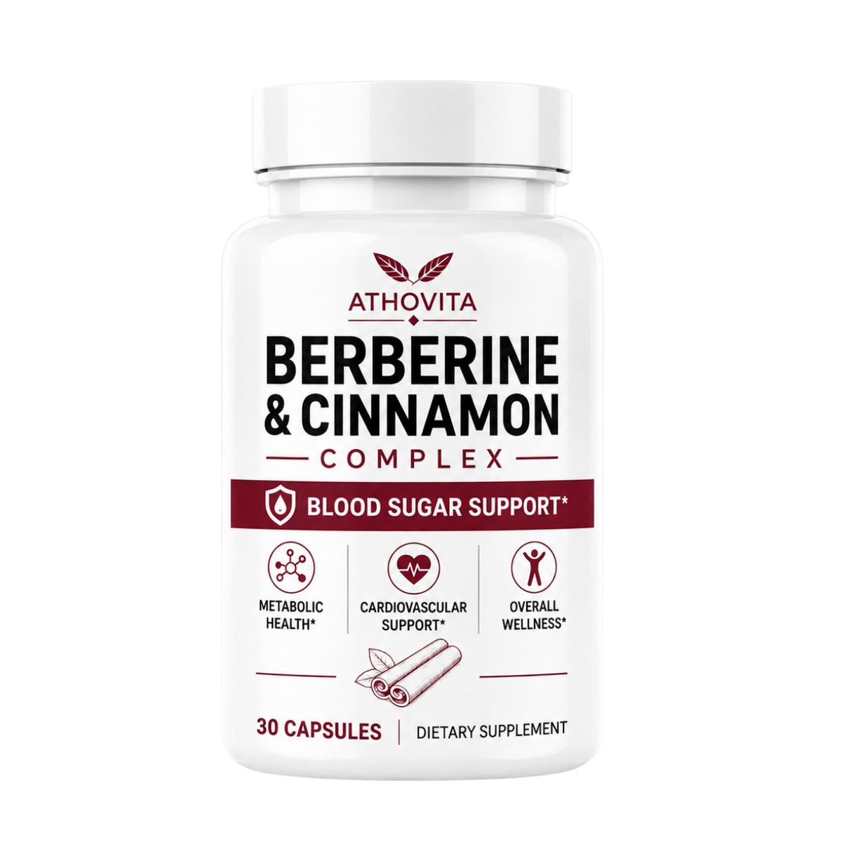 Athovita Berberine and Cinnamon Complex - Buy 3 Get 2 Free