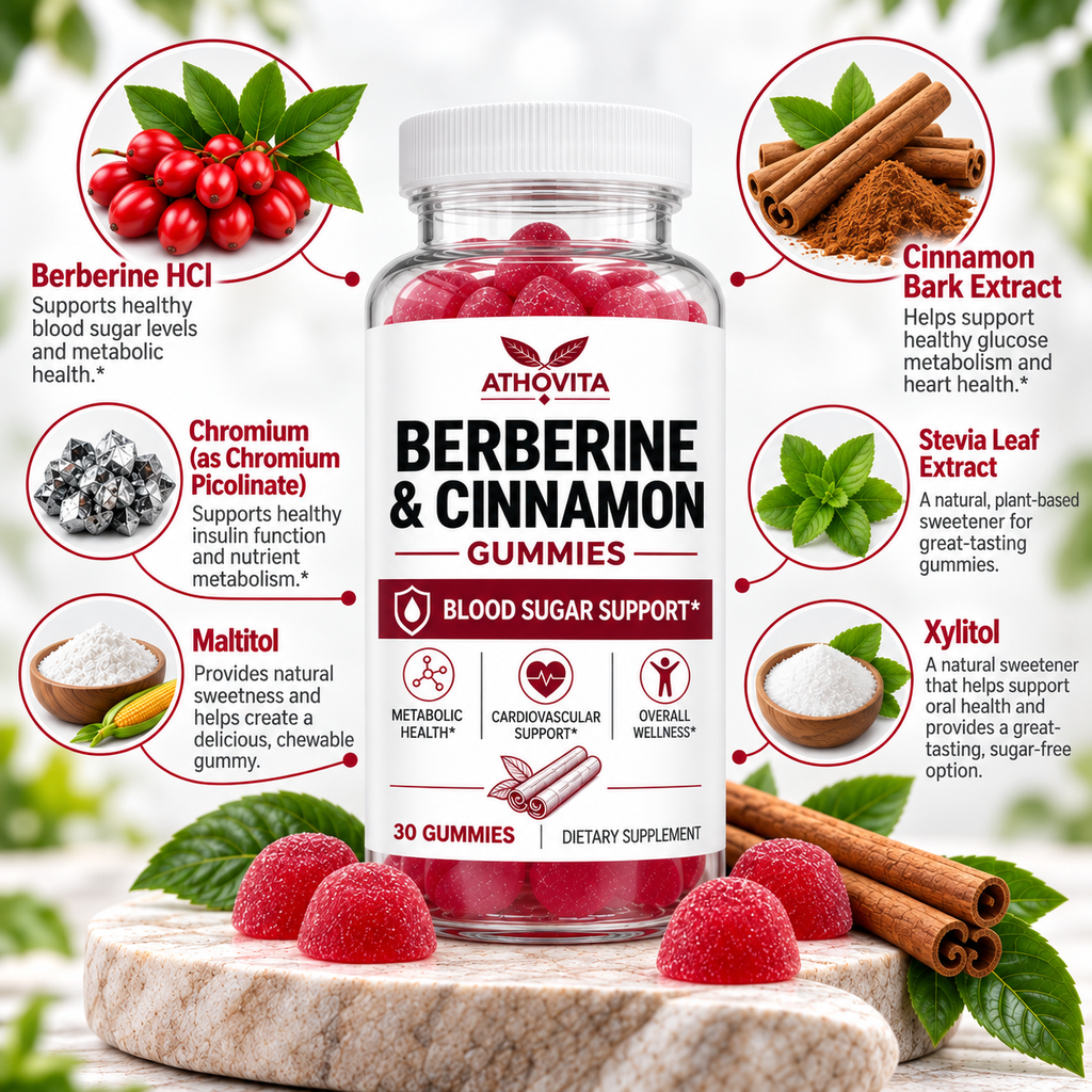Athovita™ Berberine & Cinnamon Gummies (VIP)